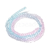 Transparent Painted Glass Beads Strands DGLA-A034-T2mm-A22-5