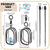 Rectangle Transparent PVC Plastic Storage Zipper Bags ABAG-WH0032-114B-2
