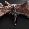 Religion Alloy Layered Cross Pendant Necklaces for Unisex WG392DA-01-5