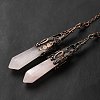 Natural Rose Quartz Dowsing Pendulum Big Pendants G-H285-06R-22-2