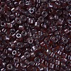 Transparent Colours Luster Glass Round Bugle Beads SEED-S045-001A-D02-3