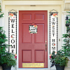 Polyester Hanging Sign for Home Office Front Door Porch Decorations HJEW-WH0023-031-6