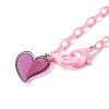 Transparent Acrylic Pendants Necklaces NJEW-JN03521-02-4