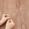 Brass Dowsing Rods for Energy Water Seeking AJEW-WH0347-88G-3
