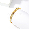 Brass Snake Chain Bracelets GY7677-2
