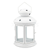 Portable Iron Candle Holder with Clear Glass Window AJEW-WH0299-85A-1