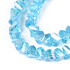 Electroplate Transparent Glass Beads Strands GLAA-N021-4mm-04-3