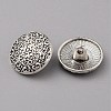 1-Hole Alloy Shank Buttons BUTT-WH0020-22D-1
