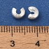 Brass Crimp Bead Cover KK-K383-07E-S-3