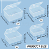 BENECREAT 4Pcs 4 Styles PP Plastic Double Knots Bead Storage Containers CON-BC0007-32-2