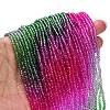 Transparent Painted Glass Beads Strands LS-DGLA-A034-T2mm-A06-2