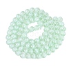 Transparent Half Spray Painted Glass Beads Strands GLAA-Q110-02A-02-2
