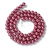 Eco-Friendly Dyed Glass Pearl Beads Strands X-HY-A008-6mm-RB027-2