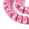 Anti-Tarnish Electroplate Glass Beads Strands GLAA-T025-10mm-11G-4