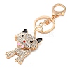 Zinc Alloy Rhinestone Keychains KEYC-M025-01KCG-2