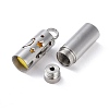 Openable 304 Stainless Steel Perfume Bottle Pendants STAS-D097-11P-4