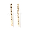 Corrugated Brass Tube Beads KK-H759-28C-G-1