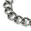 304 Stainless Steel Twisted Bracelets for Women Men BJEW-C063-06AS-2