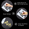 6Pcs 6 Styles Flower Theme PET Plastic Hollow Out Drawing Painting Stencils Templates DIY-WH20009-46-6