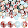 100Pcs Synthetic Aqua Terra Jasper Beads G-SP0001-34-1