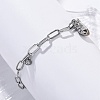 304 Stainless Steel Charm Bracelets STAS-D152-01P-2