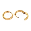 Ion Plating(IP) 202 Stainless Steel Huggie Hoop Earrings EJEW-O087-06F-G-01-2