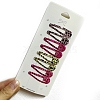 8Pcs Alloy Snap Hair Clips for Girl PW-WG06244-04-1