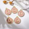 Golden Plated Alloy Enamel Charms LS-ENAM-S118-07D-5