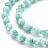 Opaque Baking Painted Glass Beads Strands EGLA-N006-007A-3