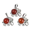 Natural Carnelian(Dyed & Heated) Pendants G-I374-A-P04-1