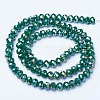 Electroplate Glass Beads Strands EGLA-A044-P2mm-B09-2