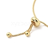 Brass Cable Chains Slider Bracelet for Women BJEW-G643-01G-3