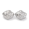 Non-Tarnish Ion Plating(IP) 304 Stainless Steel Stud Earrings EJEW-H013-33P-1