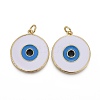 Brass Enamel Pendants KK-F821-48A-2