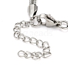 Non-Tarnish 304 Stainless Steel 2-Strand Round Snake Chain Bracelets BJEW-P334-01A-P-3