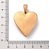 Retro 304 Stainless Steel Pendants STAS-Z095-06AG-3