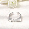 Brass Micro Pave Cubic Zirconia Cuff Open Rings for Women RJEW-L343-02P-06-1