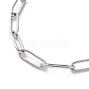 304 Stainless Steel Paperclip Chain Bracelet for Men Women BJEW-E031-03P-04-2