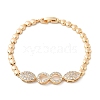 Brass Micro Pave Cubic Zirconia Link Chain Bracelets KK-R217-45G-4