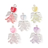 Transparent Acrylic and Glass Pendants PALLOY-JF02448-1