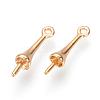 Brass Peg Bails Pendants KK-Q675-89-2