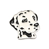 Dog Enamel Pin with Brass Butterfly Clutches JEWB-A006-04A-1