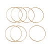 7Pcs PVD Vacuum Plating 304 Stainless Steel Textured Ring Bangles Set for Women BJEW-A011-11A-G-2