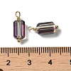 Half Plated Glass Charms KK-P242-23G-02-3