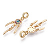 Alloy European Dangle Charms MPDL-S066-073G-2