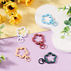 5Pcs Spray Painted Alloy Swivel Snap Hook Clasps FIND-TADJ0001-07-4