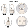 CHGCRAFT 17Pcs 3 Style Zinc Alloy Keychain KEYC-CA0001-22-2