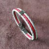 Imitation Leather Multi-strand Bracelets for Women Men WG7AE3D-20-1