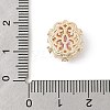 Brass Micro Pave Cubic Zirconia Beads KK-K297-29G-01-3