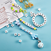 20Pcs White Cube Letter Silicone Beads SIL-YWC0003-06R-6